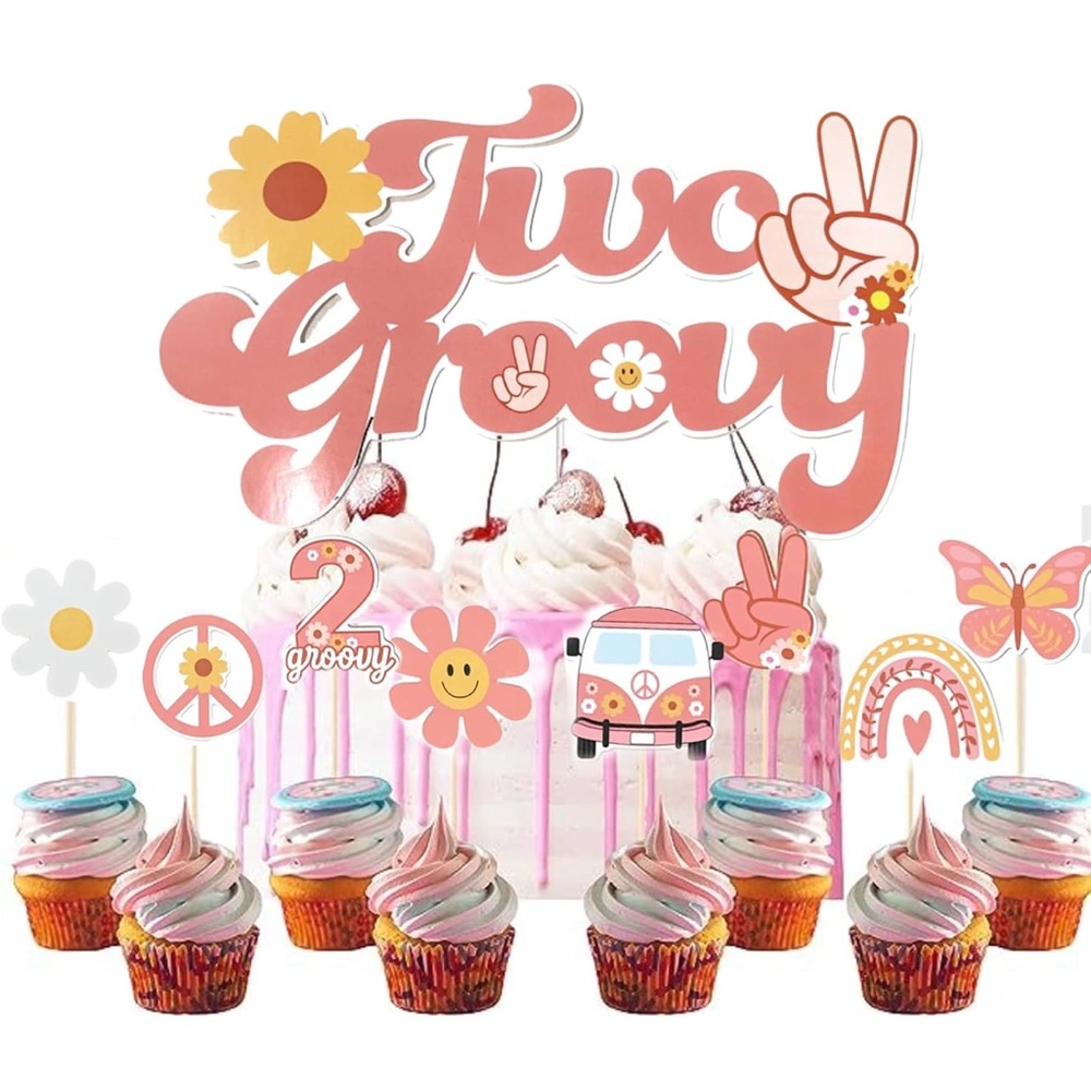 Two groovy party supplies